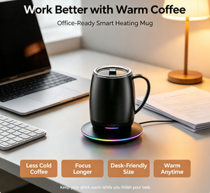 Juego de Tazas de Café Térmicas de Acero Inoxidable con Aislamiento y LED Inteligente Personalizadas, Taza de Viaje Reutilizable con Tapa, Venta al Por Mayor - Product Image 6