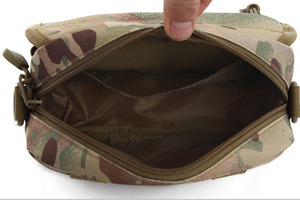 DFCB20 Coyote – Mini sac banane/sac à bandoulière Molle pour sports de plein air, multi-poches pour téléphone portable, porte-cigarettes et porte-clés - Product Image 5