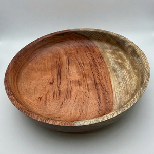 Bol à salade économique de luxe fait main en bois d'acacia et de manguier avec joint en résine époxy pour salades, soupes et collations 600g du Uttar Pradesh - Product Image 1