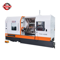 Tour CNC horizontal à banc incliné TCK63E GSK de haute qualité, robuste, à broche unique, haute précision, 3 axes, 220V Fanuc