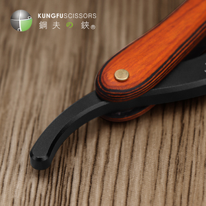 Kungfu Tay Cầm Bằng Gỗ Dao Cạo Người Đàn Ông Của Thép Không Gỉ Đôi Cạnh Lưỡi Tóc Cạo Râu An Toàn Hạt Dao Cạo Cho Khuôn Mặt - Product Image 5