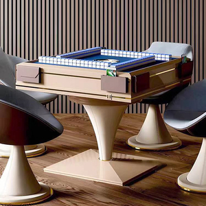 Table de mahjong électrique automatique avec pieds en bois massif, bois durable et écologique, taille extra large pour 4 joueurs, alimentation USB - Product Image 3