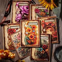 30 pièces/paquet beau jour matériel papier jardin série rétro plante fond Journal matériel 6 modèles