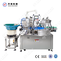 Remplissage automatique sous vide 3 têtes de bouteilles de pulvérisation de liquide de parfum d'huile essentielle remplissage de machine à emballer de capsulage de fabrication de parfum