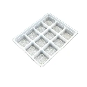 Wholesale Factory Price 12 Compartment Ice Cube Food Tray Plastic Insert PET Blister Packaging Tray