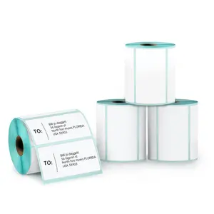 Original Factory whole sale Anti-Scratch waterproof Printing all sizes Labels Rolls thermal sticker roll adhesive label