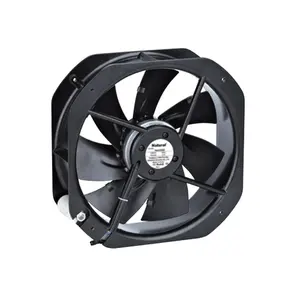 Ventilador axial natural NA22580 24V DC/AC 65 ~ 68dBA Flujo axial de ruido 2600RPM para ventilador de luz 225*225*80mm