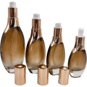 30ml 50ml Cosmetic Glass <b>Dropper</b> <b>Bottles</b> Screen Printed Eye Drop & Serum Packaging Wholesale - Product Image 1