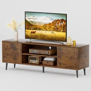 HaiYang新しいデザインモダンなテレビスタンド木製の高品質の安いテレビスタンドリビングルーム用収納棚付き