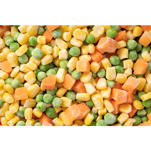 China Supplier Wholesales Bulk IQF Grãos De Milho De Ervilha Verde e Cenoura Congelamento Congelamento Legumes Mistos - Product Image 1