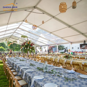 Tentes <span class=keywords><strong>de</strong></span> mariage temporaires <span class=keywords><strong>Tente</strong></span> d'événement enduite <span class=keywords><strong>de</strong></span> PVC transparente durable avec décor personnalisé <span class=keywords><strong>de</strong></span> 200 places pour la <span class=keywords><strong>réception</strong></span> <span class=keywords><strong>de</strong></span> restaurant <span class=keywords><strong>de</strong></span> fête - Product Image 2