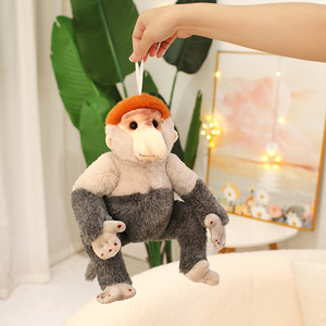 ของเล่นตุ๊กตายัดไส้สำหรับเด็ก,ตุ๊กตาสัตว์จำลองลิงตัวงวง - Product Image 4