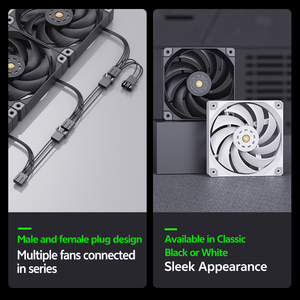 Sneeuwpop 120Mm Minimalistische Pwm Fan Gestroomlijnde Stealth Look No Rgb Afleiding Pure Koeling Prestatie Pc Fan - Product Image 6