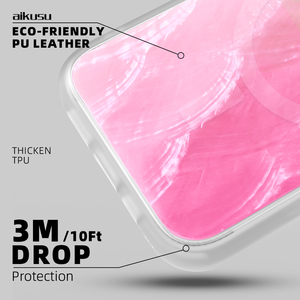 Coques de téléphone personnalisées en TPU transparent antichoc 3M, finition mate, magnétiques, rose nacré, pour iPhone 16 15 14 13 Pro Max - Product Image 6