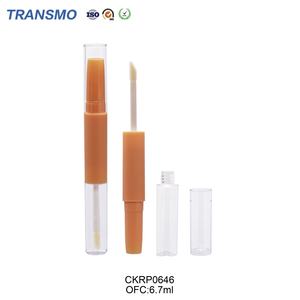 Tubos de Lápiz Labial Rosados, Botella de Brillo Labial de Plástico, Tubo de Lápiz Labial de Doble Cara, Tubo de Plástico Redondo - Product Image 6