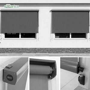 Stores roulants extérieurs de grande taille en aluminium de Chine Stores extérieurs horizontaux Stores extérieurs étanches à glissière - Product Image 2