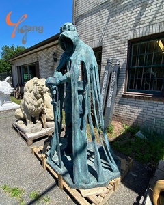 Statue en bronze grandeur nature Figure de chevalier médiéval conçue sur mesure Art abstrait en métal-cadeau de Sculpture en laiton en bronze du roi <span class=keywords><strong>Arthur</strong></span> - Product Image 3