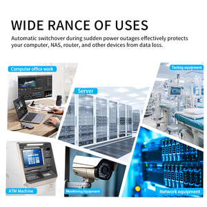 Onduleur Tour 3000VA Prêt à l'emploi pour Énergies Renouvelables, Alimentation de Secours 15 min à Pleine Charge avec Options d'Autonomie Étendue pour Commutateurs Réseau - Product Image 6
