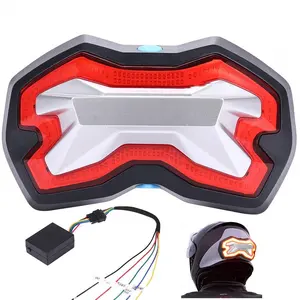 NEWWIND akıllı Usb sürme flaş kablosuz motosiklet kask uyarı işığı güvenli fren dur gösterge ışığı Motor aksesuarları kiti