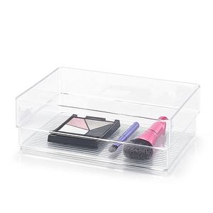 Plastic Storage Box Organizer N4 Clear Makeup Drawer Container For Cosmetic Storage - Product Image 1