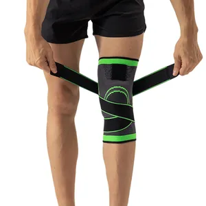 Accessoires de fitness Compression genouillère manches basket-ball Gym Nylon Compression manchon genouillère pour soulager la douleur au genou