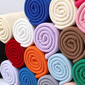 RTS % 95% pamuk % 5% Spandex 2X 2 ribana örgü kumaş yaka/manşet/etek için - Product Image 2