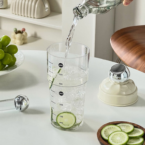 Shaker Cup Large Capacity Cylinder Shape Flip Top Lid Cocktail Shaker Party Use - Product Image 5