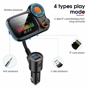 Lecteur Mp3 <span class=keywords><strong>Bluetooth</strong></span> pour <span class=keywords><strong>voiture</strong></span> <span class=keywords><strong>Kit</strong></span> <span class=keywords><strong>voiture</strong></span> Transmetteur FM mains libres sans fil BT5 Chargeur USB Moniteur LCD pour <span class=keywords><strong>voiture</strong></span> FM modulaire - Product Image 5