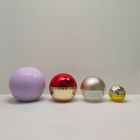 50/80gr gros bocaux en plastique plastique boules vis ouvertes boules en plastique creuses capsule conteneur petit contenu vide