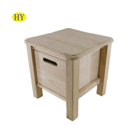 Tiroir de rangement en bois de bureau personnalisé non fini style armoire de rangement en bois pour le salon mini tiroirs de rangement en bois
