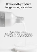 Crème tonique double barrière Celimax à texture crémeuse et lactée, hydratation longue durée, infusée aux neuroamides et peptides