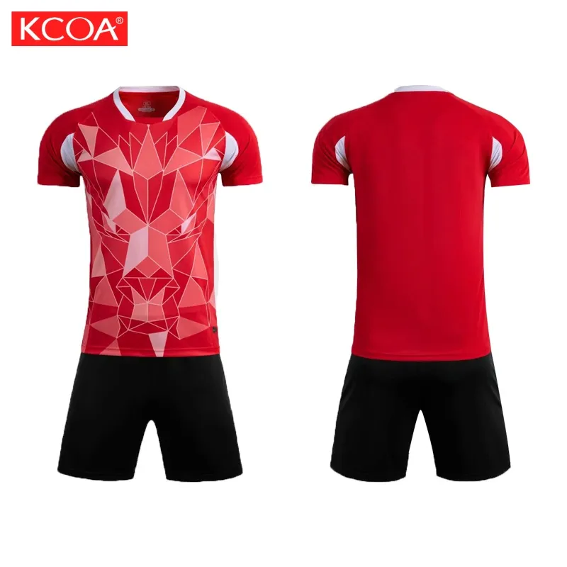 Kurzarm Team Blank Sport kleidung Anpassen Erwachsene Fußball Trikot Set Benutzer definierte Sublimierte Nummer Fußball Uniform Anzüge