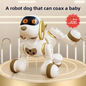 Chien robot intelligent télécommandé, jouet éducatif pour enfants et petits garçons - Matériau plastique, coordination œil-main, fonction d'histoires - Product Image 3
