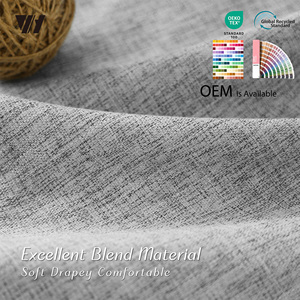 Cortinas Opacas de Lino Premium con Pliegues, Diseño Plegado, Reducción de Ruido, Aislamiento Térmico, Ecológicas, Impermeables, Modernas - Product Image 3