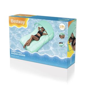 <span class=keywords><strong>Bestway</strong></span> 43729 Comfy Chill Materassino <span class=keywords><strong>Gonfiabile</strong></span> Ombreggiato in PVC con Poggiatesta, Capacità 100kg, Facile da Gonfiare - Product Image 6