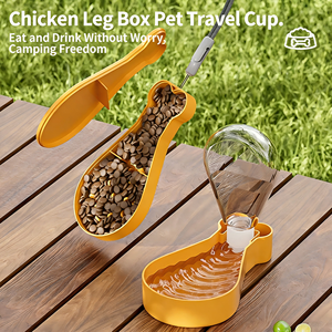 Botella de Agua y Comedero Portátil 2 <span class=keywords><strong>en</strong></span> 1 <span class=keywords><strong>para</strong></span> Mascotas, Dispensador de Agua <span class=keywords><strong>para</strong></span> <span class=keywords><strong>Perros</strong></span>, <span class=keywords><strong>para</strong></span> Viajes al Aire Libre, de Grado Alimenticio, a Prueba de Fugas - Product Image 3