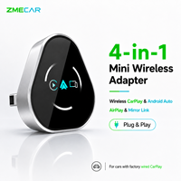 Adaptateur CarPlay sans fil et dongle Android Auto, adaptateur USB pour voiture Plug and Play avec Wi-Fi double bande, Bluetooth 5.2 et mise à jour OTA