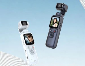 Caméra intelligente 4K avec stabilisateur 64MP 330 °   Suivi automatique 1.72, écran tactile, suivi facial et déclencheur de sourire, prise en charge de la carte TF, appareil photo numérique - Product Image 3