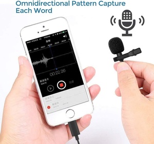 Lavalier <strong>Microphone</strong> <strong>Lapel</strong> <strong>Microphone</strong> Interview <strong>Microphone</strong> for iPhone - Product Image 4