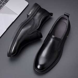 Chaussures habillées de printemps pour hommes en cuir véritable, style britannique, décontractées, respirantes, de haute qualité, type Derby, à enfiler - Product Image 4