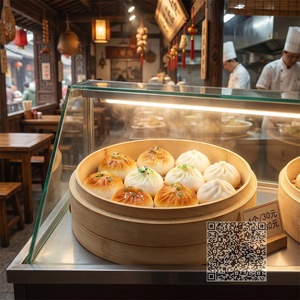 Modèle réaliste de pain vapeur artificiel pour la photographie de menus de restaurants et la mise en scène visuelle - Product Image 3