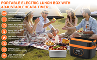 1.35L Boîte à lunch électrique portable 30000mAh Contrôle numérique Multi-Fonction écologique pour RV