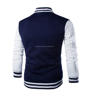 Logotipo bordado personalizado estilo universitario chaqueta Letterman para hombre logotipos bordados personalizados - Product Image 4