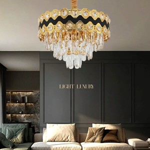 Samen Luxe Moderne Heldere Kristallen Plafondlamp Mini <span class=keywords><strong>Flush</strong></span> <span class=keywords><strong>Mount</strong></span> Oppervlak Gemonteerd Rond Goud Voor Woonkamer Warm Hanglamp - Product Image 1