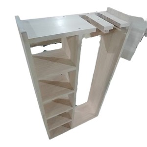 Étagère de rangement pour casquettes de baseball en bois, 5 niveaux, sur pied, pour équipement d'entraînement, style A B - Product Image 1