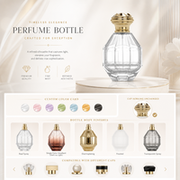 Flacon de parfum élégant et unique de 100 ml avec boîte pour femmes, parfum de luxe avec atomiseur pressurisé et sac