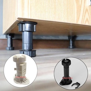Patas ajustables de <span class=keywords><strong>pl</strong></span>ástico ABS blancas de 8-10 cm para muebles, fáciles de montar, para cocina, marca Yanyang - Product Image 6