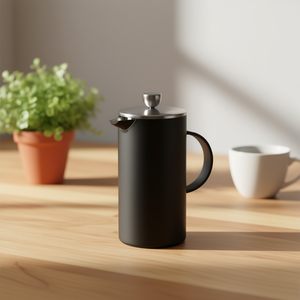 Cilio French Press Coffee <b>Maker</b> Aida 3 Cups Matte Black Stainless Steel Lid - Product Image 3