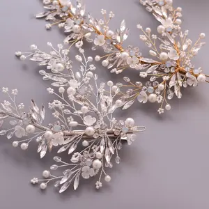 Zhejiang-accesorios para el cabello para mujer, peines de cristal con diamantes de imitación para boda