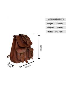 Vintage Modern Genuine Brown Leather <b>Laptop</b> <b>Bag</b> Handmade Portable Lightweight Daypack Durable Bulk <b>Cover</b> for Hiking & Travel - Product Image 5